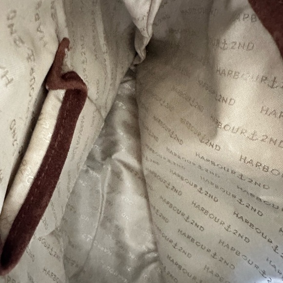 Chocolate brown suede big slouchy hobo shoulder bag - Picture 4 of 11